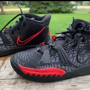 Nike Kids Black and Red Sneakers
